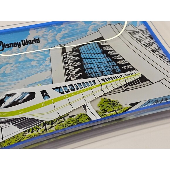 VINTAGE 1975 Walt Disney World Monorail Trinket Glass Dish Souvenir Tray GUC - Picture 6 of 8